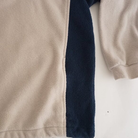 Vintage '90S Penmans Taupe Navy Fleece Zip Up Hiking Outdoor Sweater 2XL - Picture 4 of 8